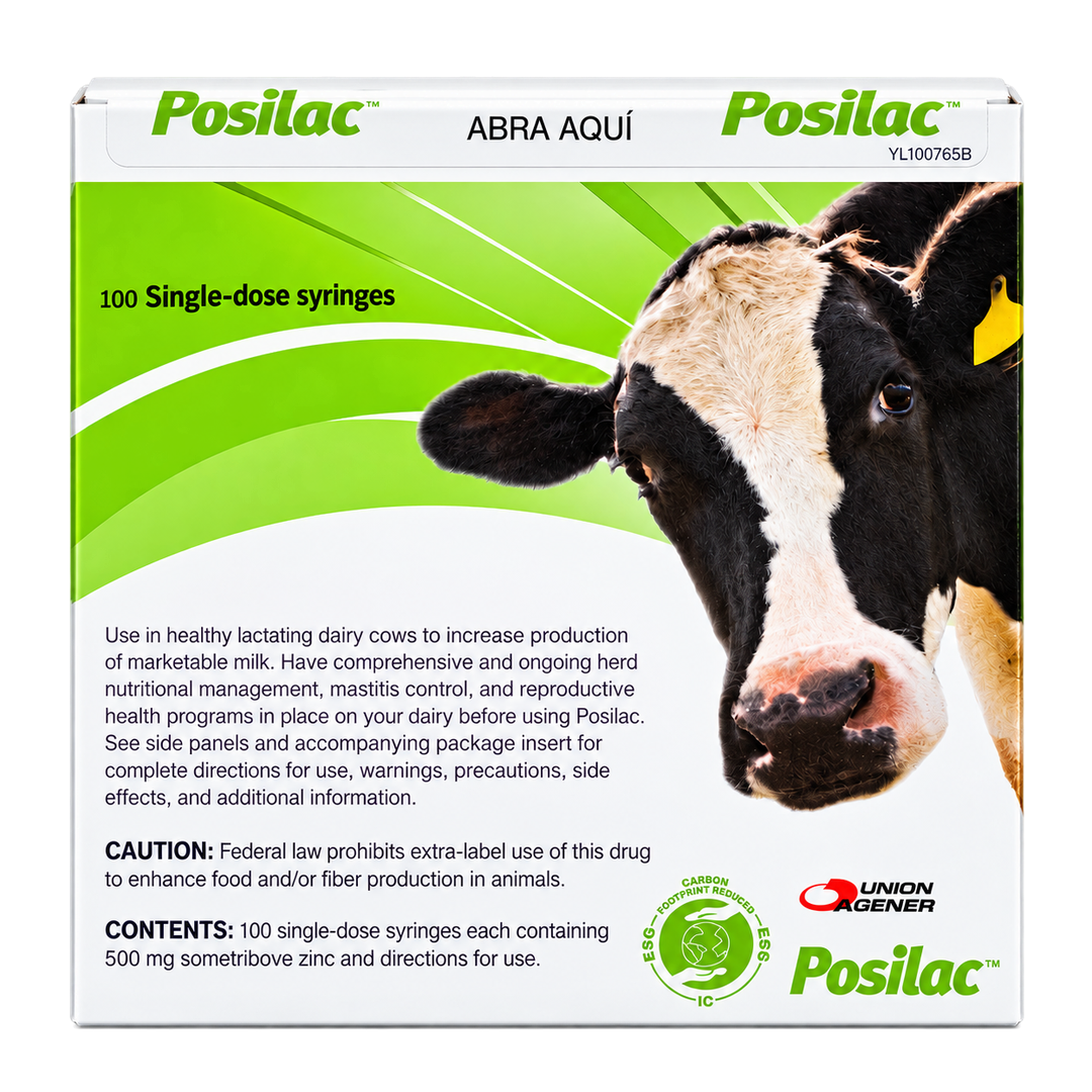 Posilac 500mg for Lactating Dairy Cows | Box of 100 Single-Dose Syringes - Image 2