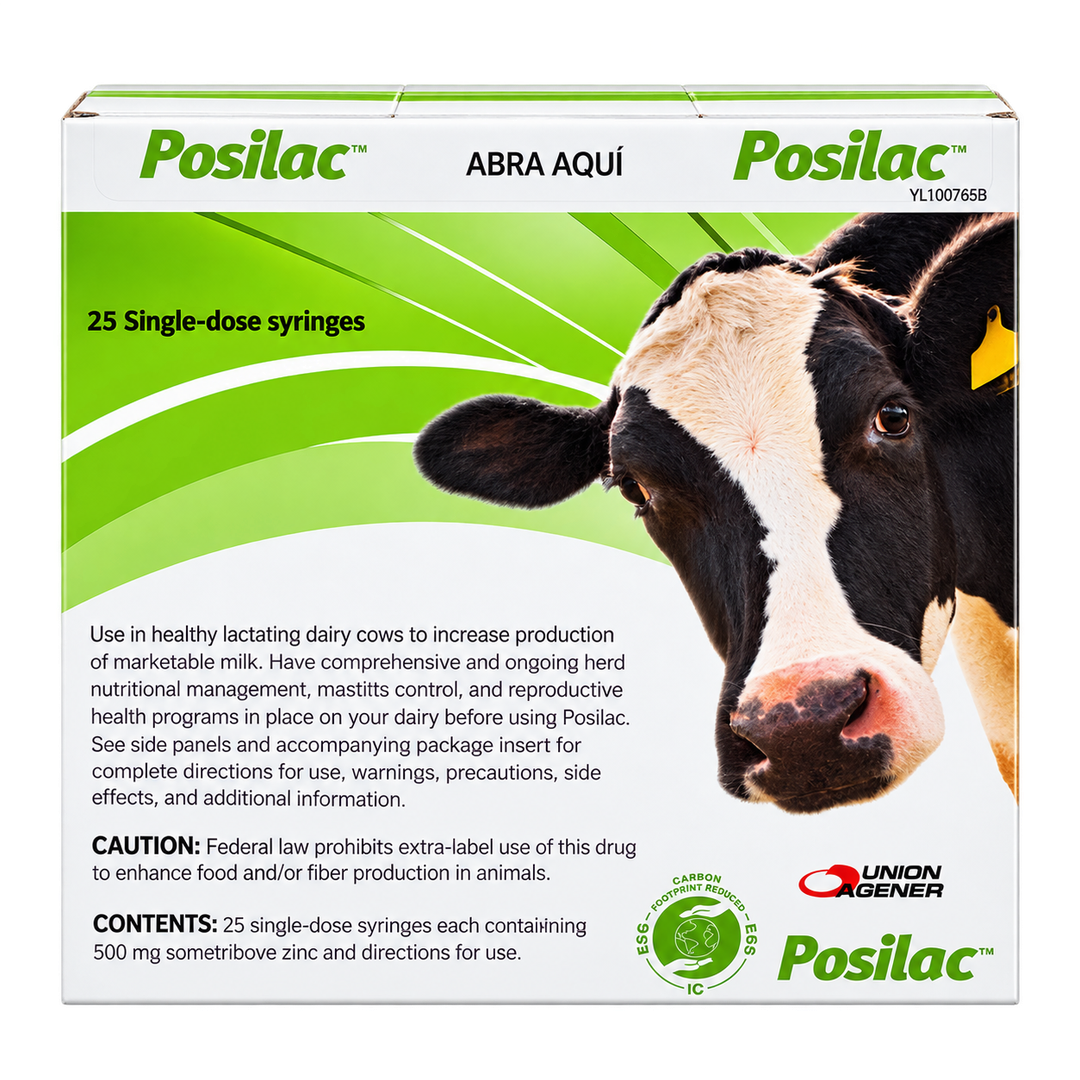 Posilac 500mg for Lactating Dairy Cows | Box of 25 Single-Dose Syringes - Image 2